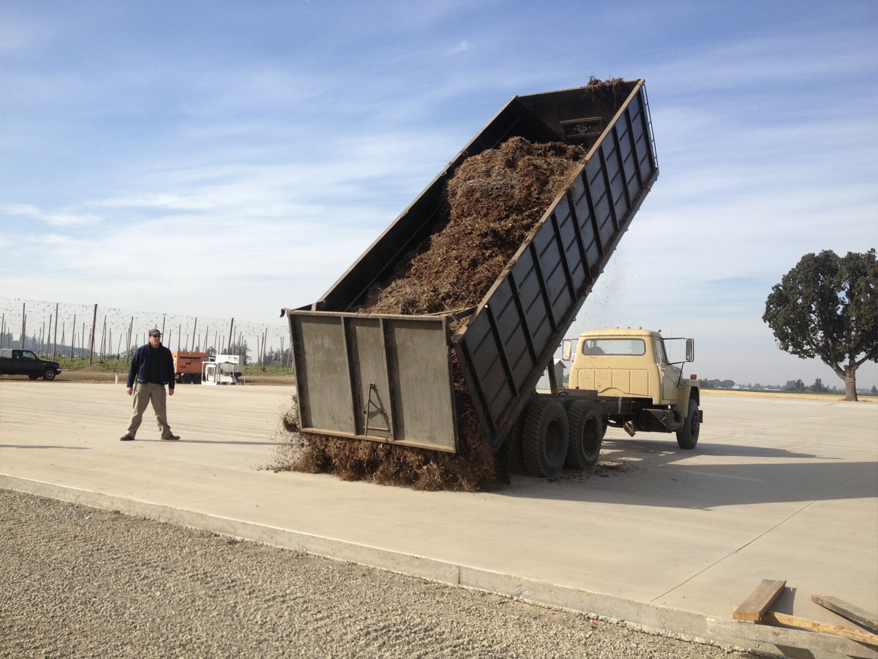 livestock manure compost aeration project